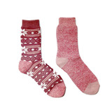 ORRSUM SOCK CO 2PK LADIES THERMAL SOCKS LSHOR012