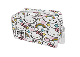HELLO KITTY LADIES WASHBAGS AOP RAINBOW WHT PINK BLK LBHHK017