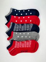PENGUIN 5PK GIRLS SOCKS GSHPE249