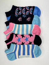 PENGUIN 5PK GIRLS SOCKS GSHPE301