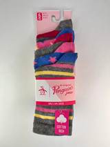 PENGUIN 5PK GIRLS SOCKS GSHPE233