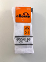 ELLESSE 3PK LADIES CREW SOCKS LSHEL1632