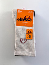 ELLESSE 3PK LADIES CREW SOCKS LSHEL1486