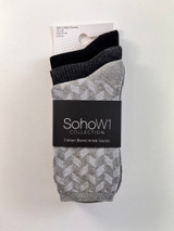 SOHO COLLECTION 3PK LADIES SOCKS LSHSO942