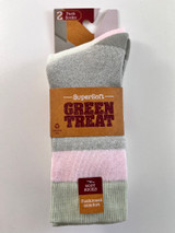 GREENTREAT 2PK LADIES BOOT SOCKS LSHGT2517