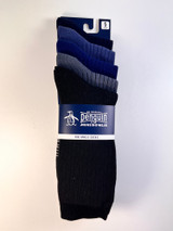 PENGUIN 5PK MENS RIB ANKLE SOCKS MSHPE2965