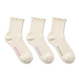 GREENTREAT BAMBOO 3PK LADIES QUARTER SOCKS RIB LSHGT2315