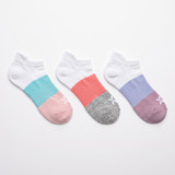 SPX FIT 3PK LADIES TRAINER LINERS SOCKS HEEL TAB LSHSX123