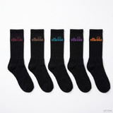 ELLESSE 5PK MENS CREW SOCKS VALUE MSHEL1494