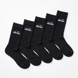 ELLESSE 5PK MENS POLY CREW SOCK MSHEL1815
