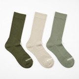 GREENTREAT BAMBOO 3PK MENS CREW SOCKS MSHGT2658