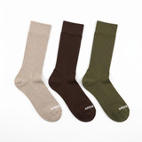 GREENTREAT BAMBOO 3PK MENS CREW SOCKS MSHGT2665