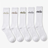 ELLESSE 5PK MENS COTTON BLEND CREW SOCKS MSHEL610