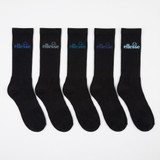 ELLESSE 5PK MENS COTTON BLEND CREW SOCKS MSHEL618