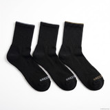 GREENTREAT BAMBOO 3PK MENS RIB QUARTER SOCKS MSHGT2751