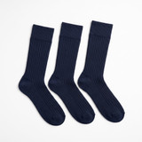 GREENTREAT BAMBOO 3PK MENS RIB ANKLE SOCKS MSHGT2772