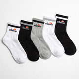 ELLESSE 5PK MENS QUARTER SOCKS MSHEL2222
