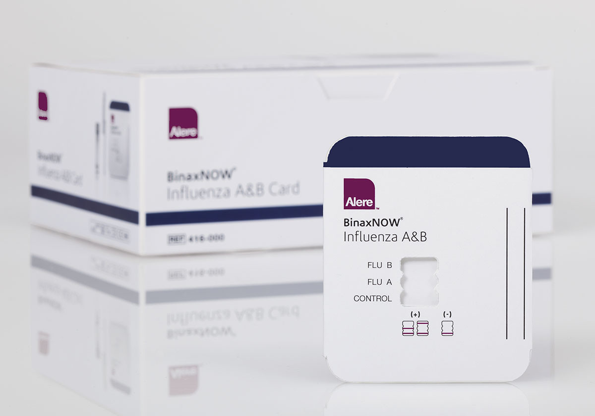 BinaxNOW Influenza A&B Test Kit (22 Tests Per Kit) Alere SKU 416022 ...