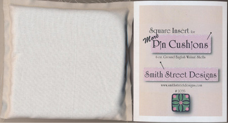 Square Pincushion Insert Crushed Walnuts