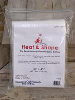 Heat & Shape - Heat Moldable Batting 18 in x 45 in