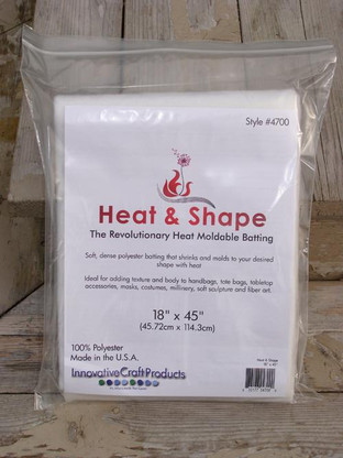 Heat & Shape - Heat Moldable Batting 18 in x 45 in