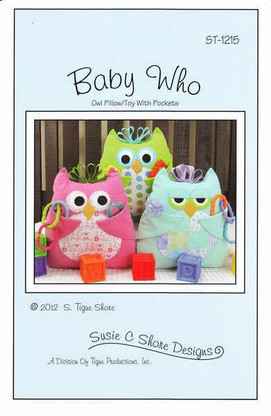 Baby Who Owl Pillow / Toy with Pockets