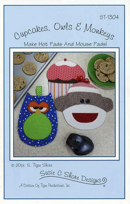 Cupcakes, Owls & Monkeys Hot Pads & Mouse Pads