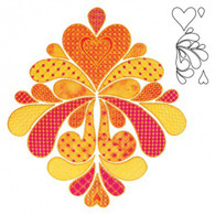 AccuQuilt GO! Die, Heather Feather 2 by Sarah Vedeler