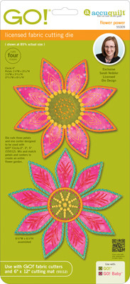AccuQuilt GO! Die - Flower Power by Sarah Vedeler