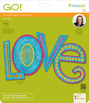 AccuQuilt GO! Die - Love by Sarah Vedeler