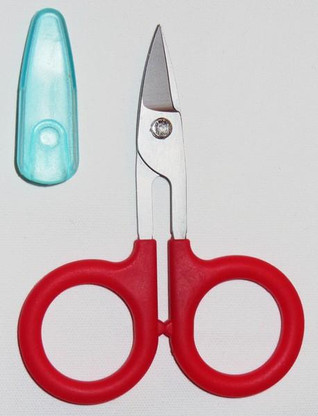 Karen Kay Buckley's Perfect Curved Scissors  3-3/4in Red