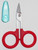 Karen Kay Buckley's Perfect Curved Scissors  3-3/4in Red