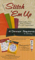 Stitch 'Em Up Napkins 4/pkg Fall