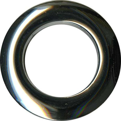 Grommets 40mm Round 8/pkg Shiny Silver