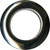 Grommets 40mm Round 8/pkg Shiny Silver