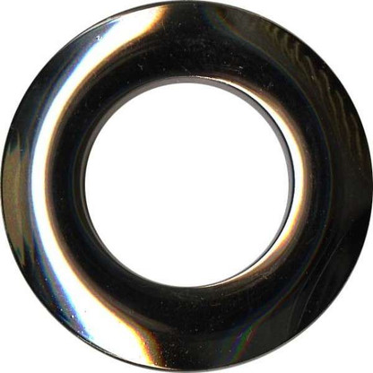 Grommets 25mm Round 8/pkg Shiny Gunmetal