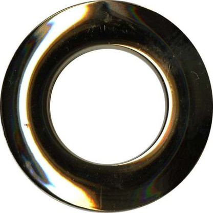 Grommets 25mm Round 8/pkg Shiny Brass