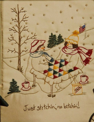 Quilting Snowladies - Just Stitching, No Bitching
