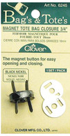 Magnetic Snap 3/4in 1 set Black Nickel