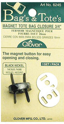 Magnetic Snap 3/4in 1 set Black Nickel
