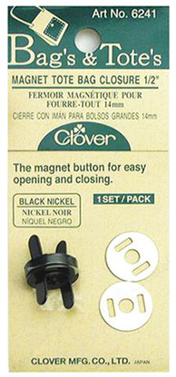 Magnetic Snap 1/2in 1 set Black Nickel