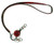 Rhinestone Bling Retractable Lanyard Red