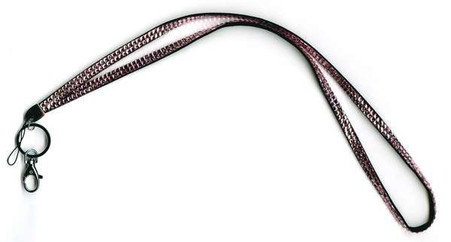 Rhinestone Bling Lanyard Light Pink
