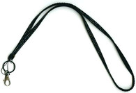 Rhinestone Bling Lanyard Black