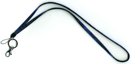 Rhinestone Bling Lanyard Royal Blue