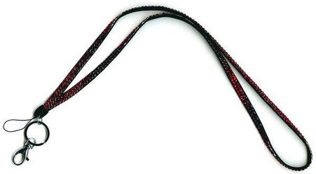 Rhinestone Bling Lanyard Red