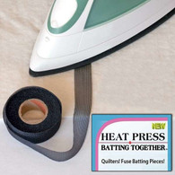 Heat Press Batting Together 3/4in x 10yd Black
