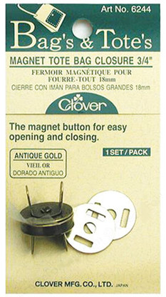 Magnetic Snap 3/4in 1 set Antique Gold