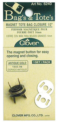 Magnetic Snap 1/2in 1 set Antique Gold