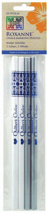 Roxanne Quilter's Choice Marking Pencils 2 each Silver & White